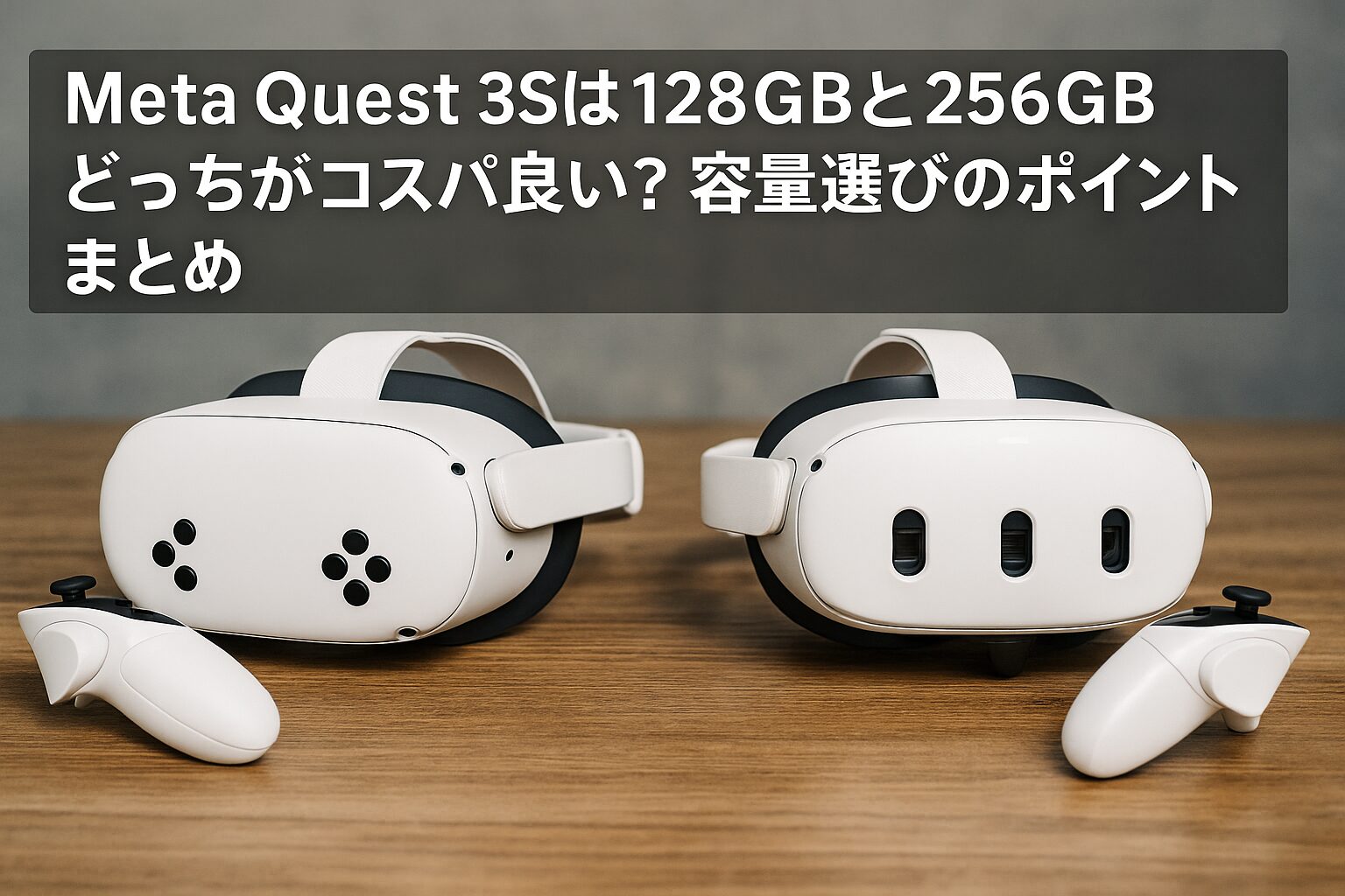 Meta Quest 3Sは128GBと256GBどっちがコスパ良い？容量選びのポイント